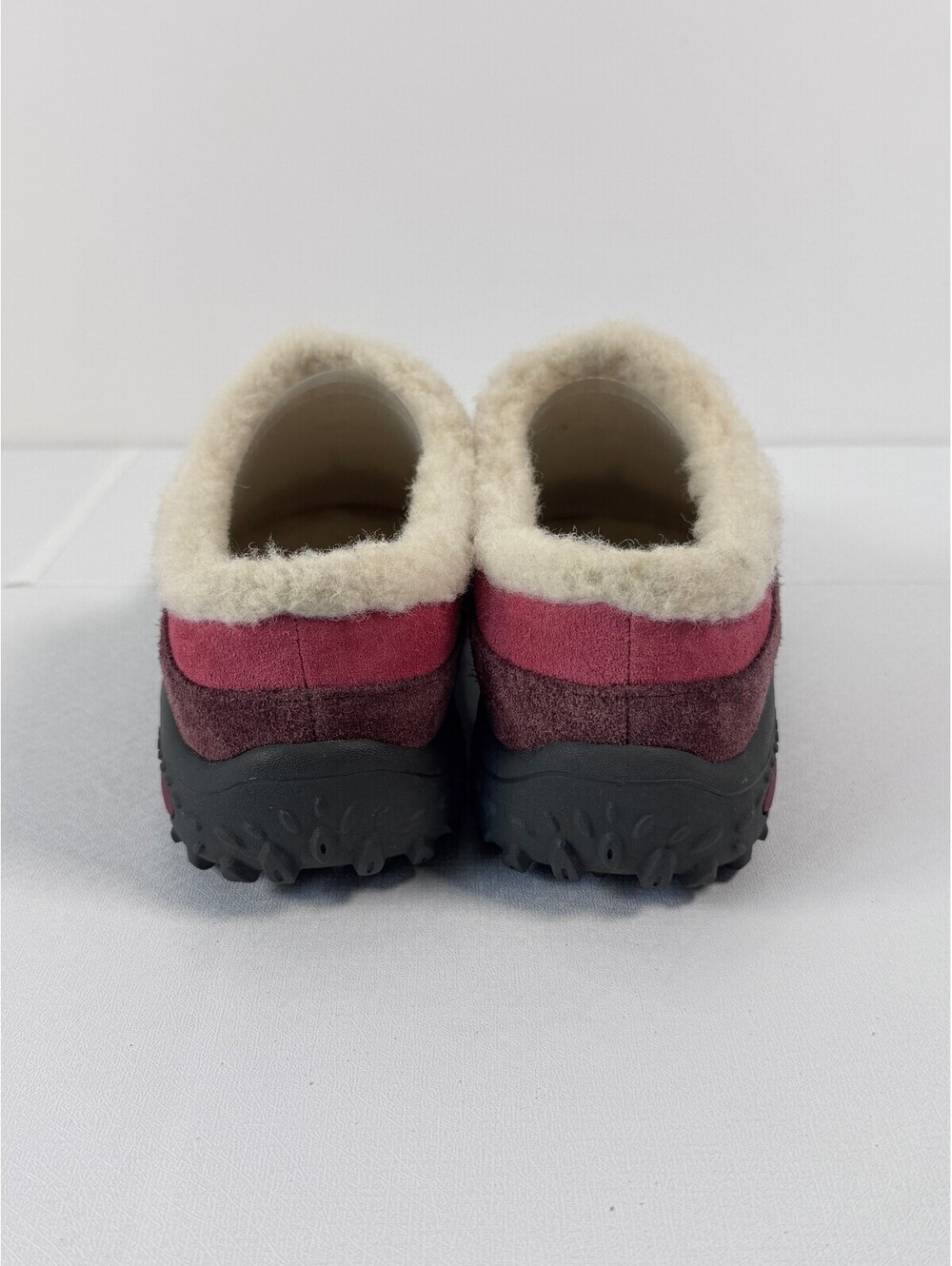 Merrell Womens 5 Suede Fleece Lined Slip On Shoes Burgundy Pink Y2K Outdoor - Picture 4 of 8